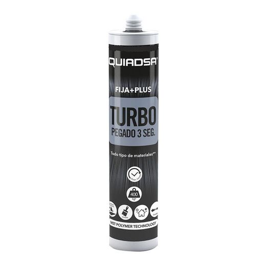 Adhesivo Fija Plus Turbo 290 Ml. Gris
