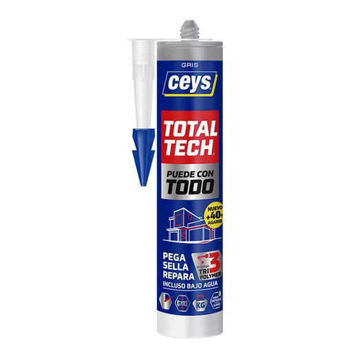 Adhesivo Ms Tech Cartucho 290 Ml.Gris