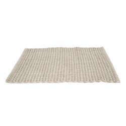 Alfombra Algodon Trenzado 50x90cm. Topo
