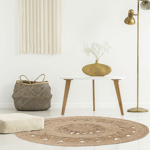 Alfombra Yute Diametro 90 Cm.