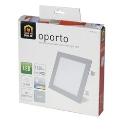 Aplique Cuadra.Empotr.Oporto Led 18w Plt