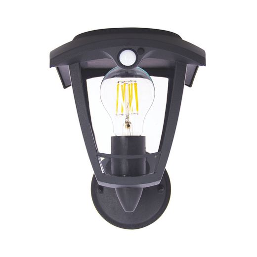 Aplique Solar Negro Retro Led Asn400