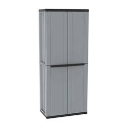 Armario Resina J-Line Escobero Gris/Negro