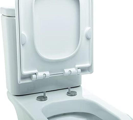 Asiento Wc Optima Cuadrado Blanco