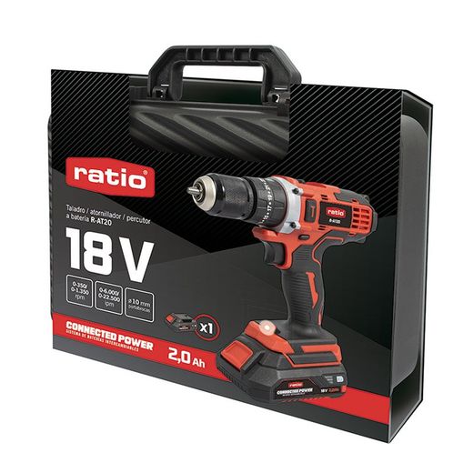 Atornillador Percuto Rat20 18V 1 Bater.
