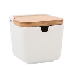 Azucarero Porcelana Blanco 10x10 Cm.