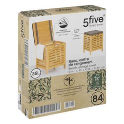 Banco Almacenamiento Bambu 5five