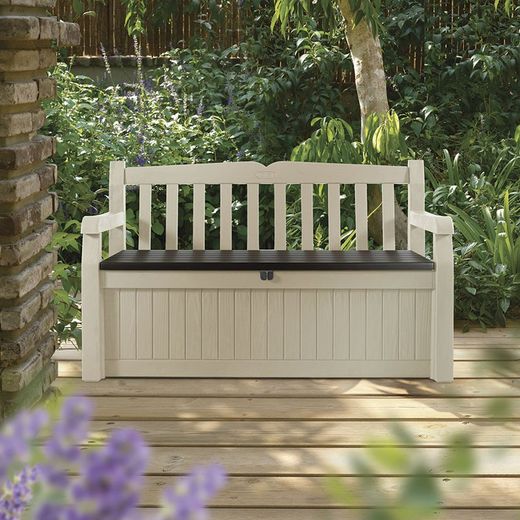 Banco / Arcón Para Jardin Modelo Eden Garden Keter