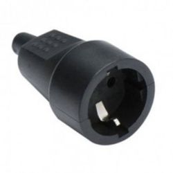 Base Goma 16A 230V Negro