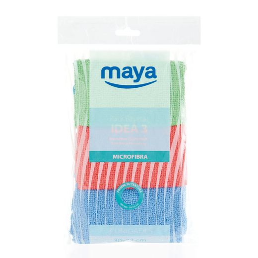 Bayeta Micro Fibra Idea 3 Pack 3 Unidades 30x32cm