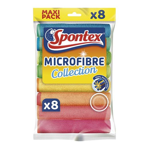Bayetas Microfibra 8 Unidades Spontex