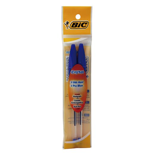 Boligrafo Bic Azul 2 Unidades