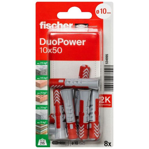 Blister Taco Duopower 10x50 Bl 8 Ud.Fischer