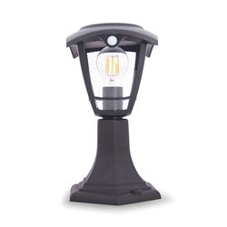 Bolardo Solar Retro Negro, Led, Bs400