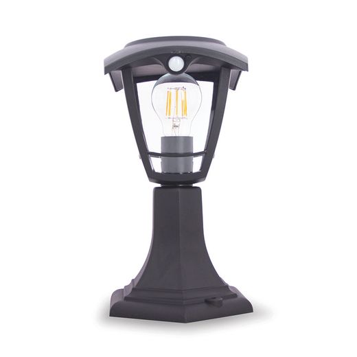 Bolardo Solar Retro Negro, Led, Bs400