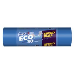 Bolsas Basura Eco Azul 55x60cm.15unidades