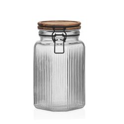 Bote C/Tapa 1500Ml.Acacia 11,4X12,2X19,8