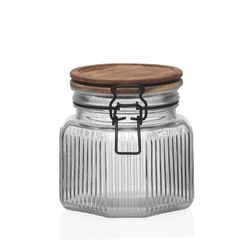 Bote C/Tapa 800Ml.Acacia.11,3X12,1X12,4