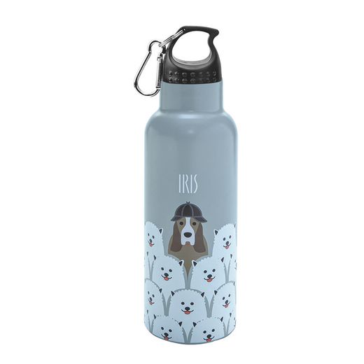 Botella Termo 500 Ml. Gris Friends