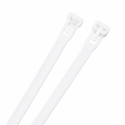 Brida Reusable Blanca 7.6X300. 100 Ud