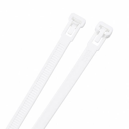 Brida Reusable Blanca 7.6X300. 100 Ud