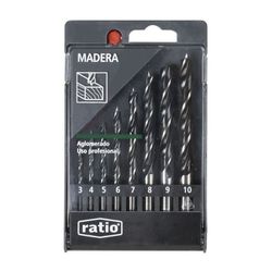 Brocas Para Madera Juego 8 Unidades Ratio