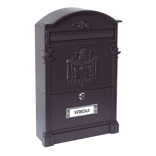 Buzón Aluminio Residencia 26x9xh42cm Negro
