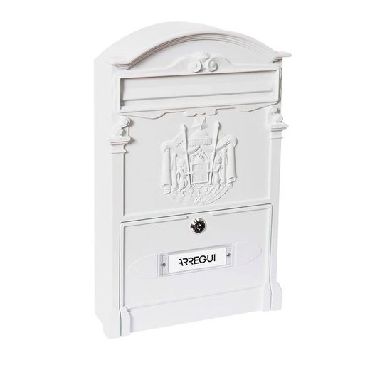 Buzón Aluminio Resid.26x9xh42cm Blanco