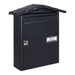 Buzón Exterior Chalet Negro 240x87x345mm