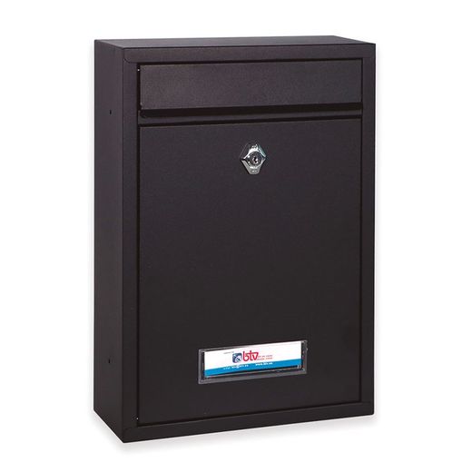 Buzon Exterior Metalica  Bermeo. Negro.