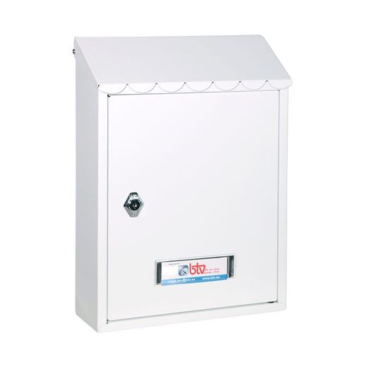 Buzon Exterior Metalica Laredo. Blanco.