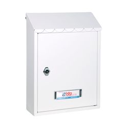 Buzon Exterior Metalica Laredo. Blanco.