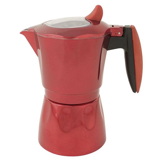 Cafetera Al. Induccion Habitex Roja 6 Tz