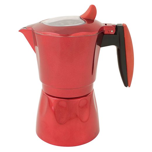 Cafetera Al. Induccion Habitex Roja 6 Tz
