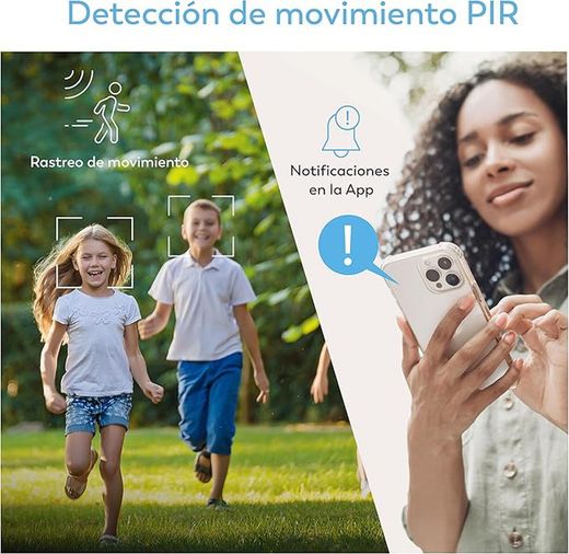 Cámara seguridad inteligente 1080p Dalia - Exterior con Placa Solar