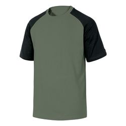 Camiseta Algodon Verde/Negro T/Xl