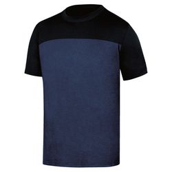 Camiseta Cuello Redo.Azulmarin Negro T/L