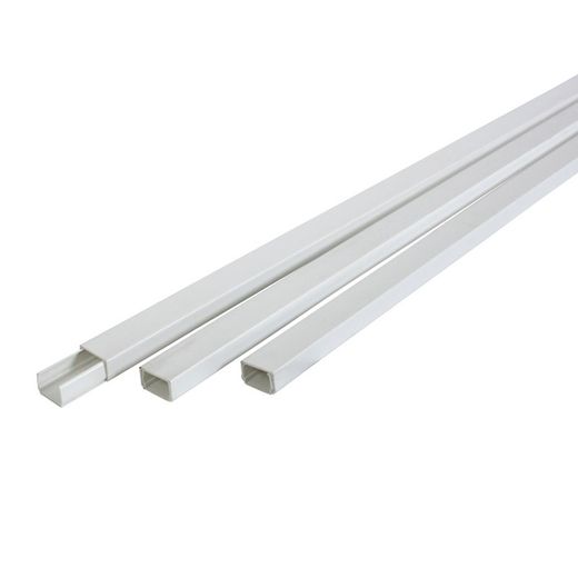 Canaleta  Adhesiva Blanca 2 M,16x16 Mm. Vienen 20 unidades
