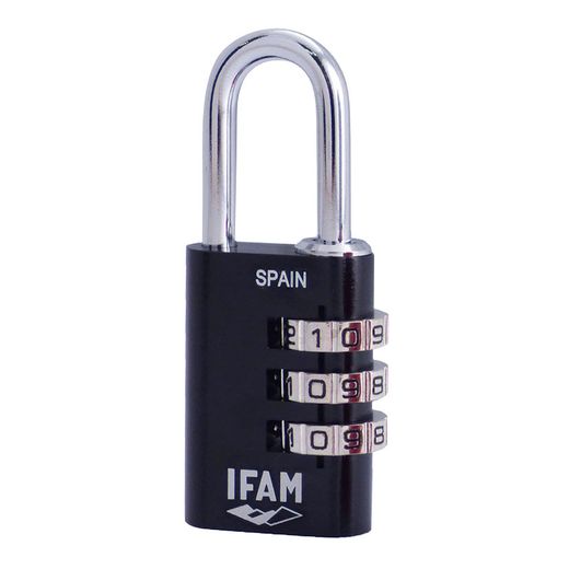 Candado Alum. Combinacion Negro. 30 Mm.