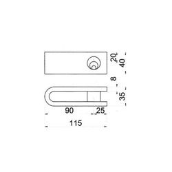 Candado Para Puerta De Ballesta Modelo C150. Cays