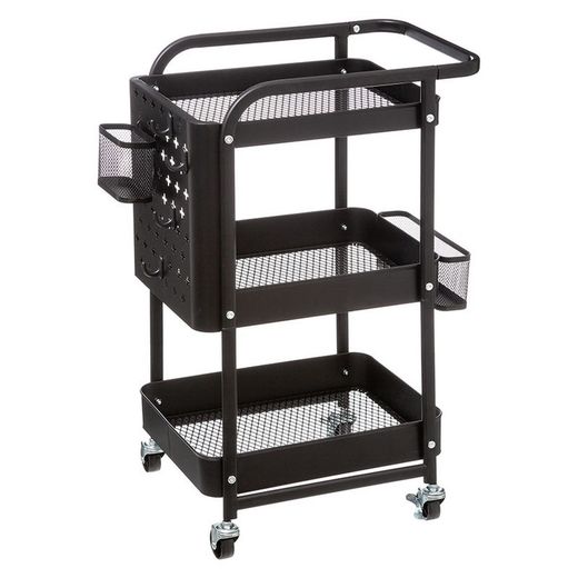 Carrito Auxiliar 52,8x30xh.76cm. Negro
