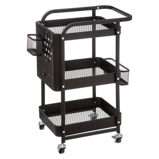 Carrito Auxiliar 52,8x30xh.76cm. Negro