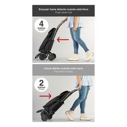 Carro Compra I-Max Logos 4 Rojo Rolser