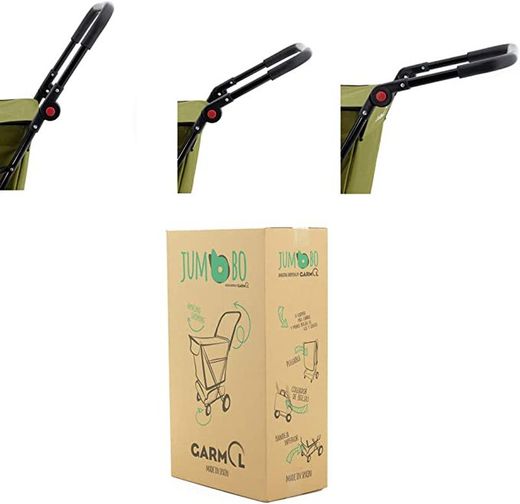 Carro Compra Jumbo Rojo Garmol 66 Litros