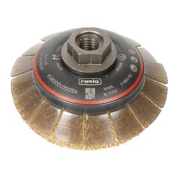 Cepillo Cónico Acero Latonado 100x0,30