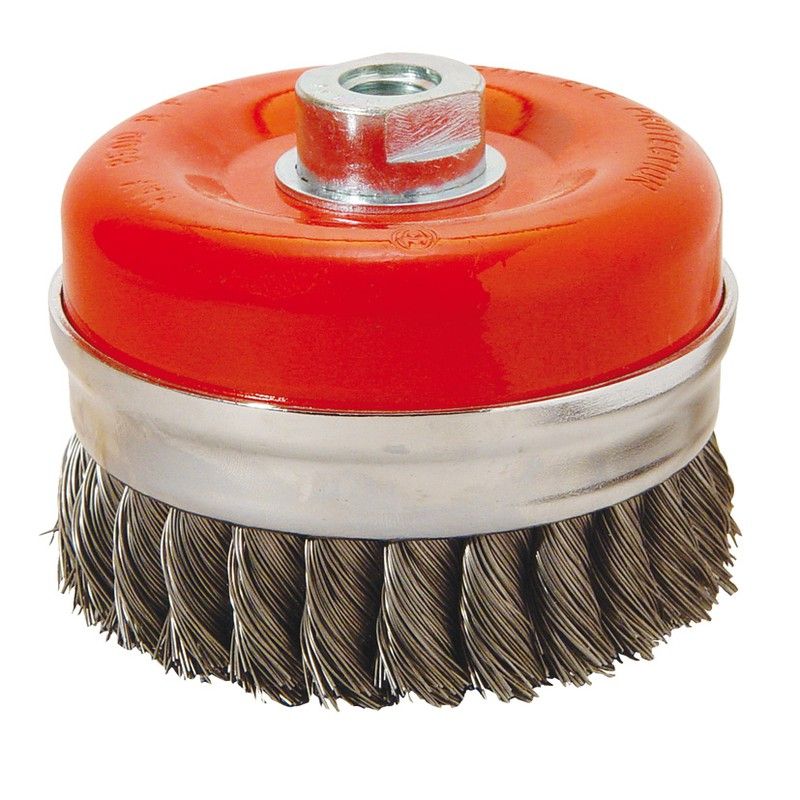Cepillo Taza Alambre Trenzado 100mm