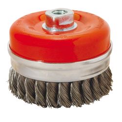 Cepillo Taza Alambre Trenzado 100mm