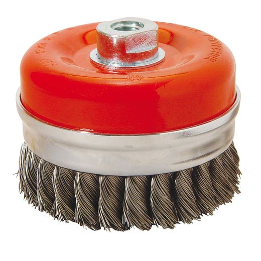 Cepillo Taza Alambre Trenzado 100mm