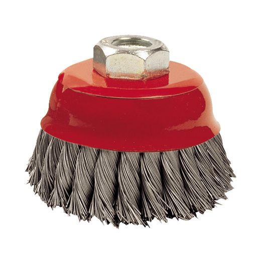 Cepillo Taza Alambre Trenzado 65mm
