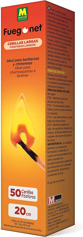 Cerillas Largas Fuego Net 231124 — Bricoruiz